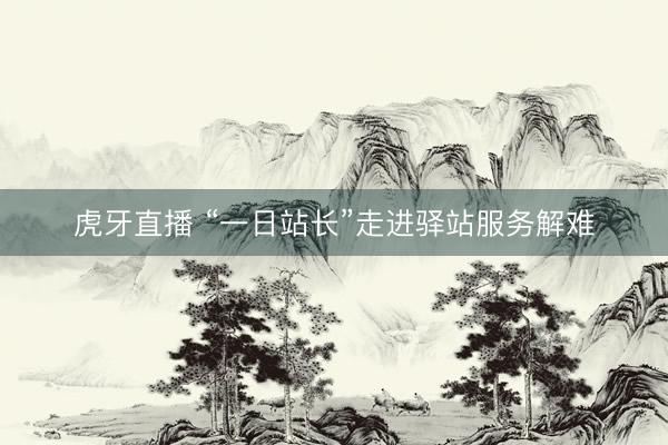 虎牙直播 “一日站长”走进驿站服务解难