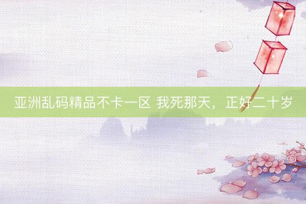 亚洲乱码精品不卡一区 我死那天，正好二十岁