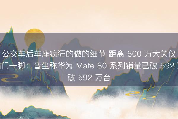 公交车后车座疯狂的做的细节 距离 600 万大关仅差临门一脚：音尘称华为 Mate 80 系列销量已破 592 万台