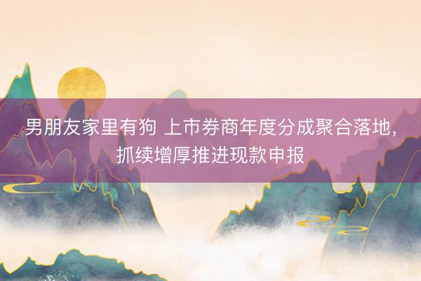 男朋友家里有狗 上市券商年度分成聚合落地，抓续增厚推进现款申报
